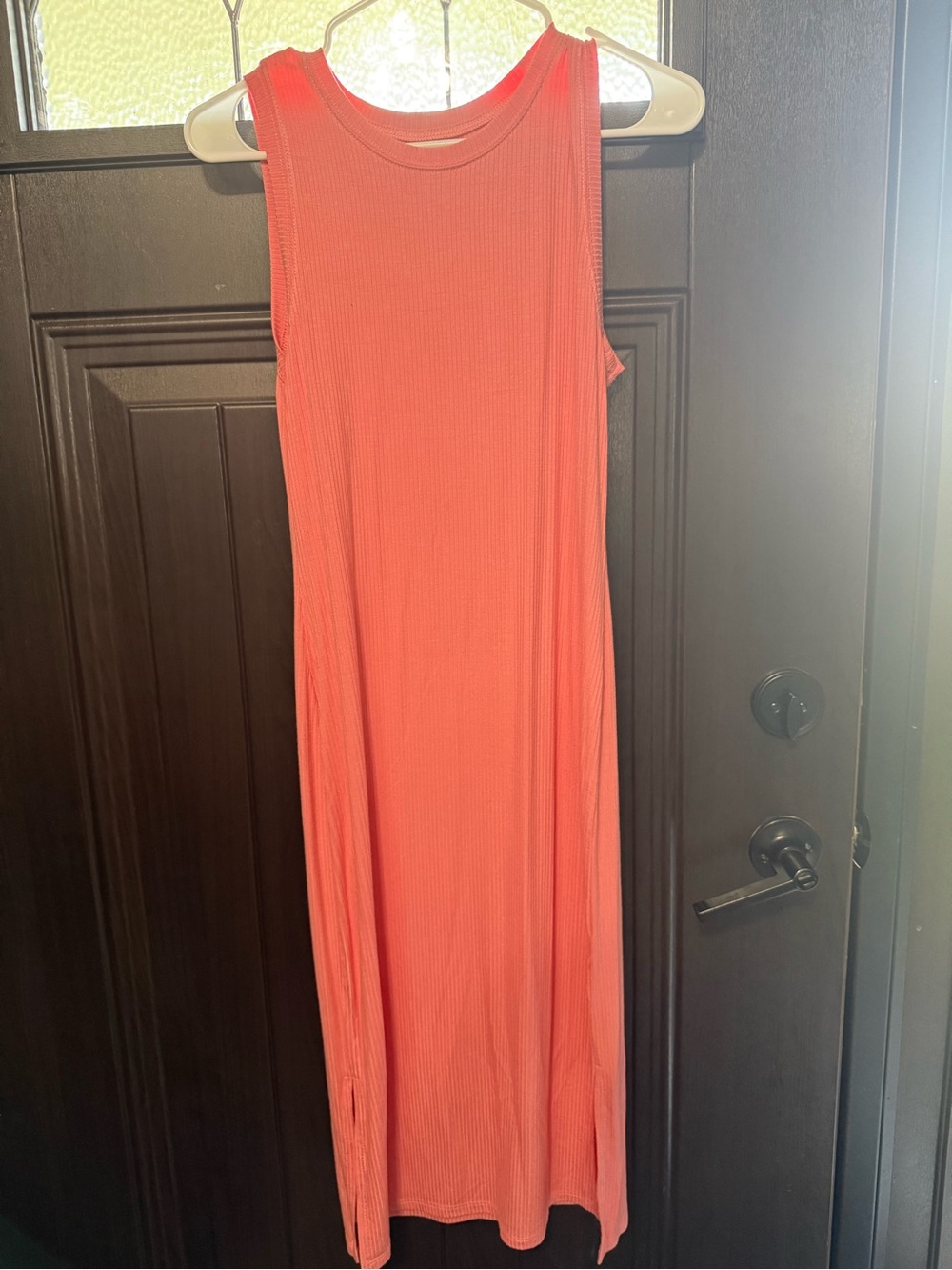 Thread & Supply Sleeveless Coral Maxi Dress
